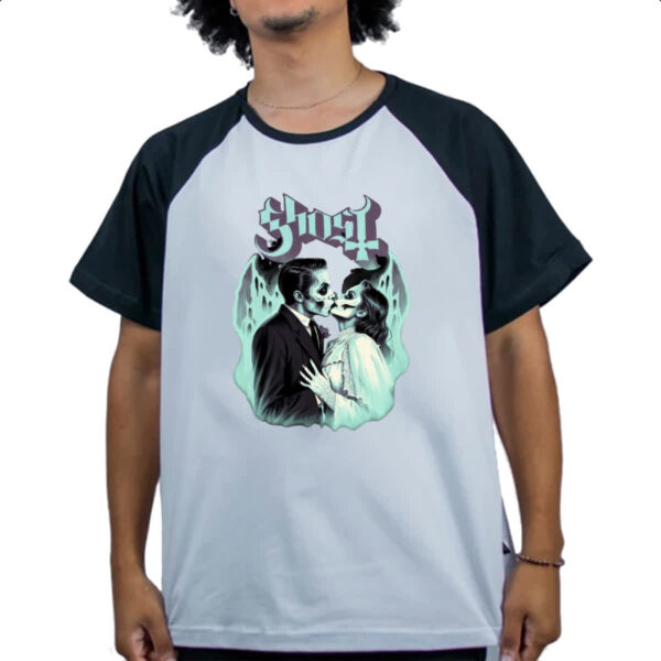 Camiseta Raglan Noivos fantasmas - Imagem 4