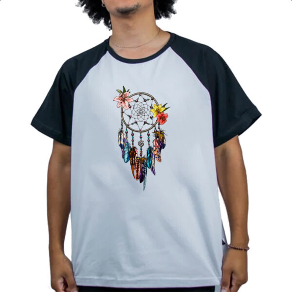 Camiseta Raglan Apanhador de sonhos 01 - Imagem 4