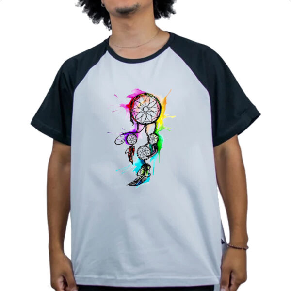 Camiseta Raglan Apanhador de sonhos 02 - Imagem 4