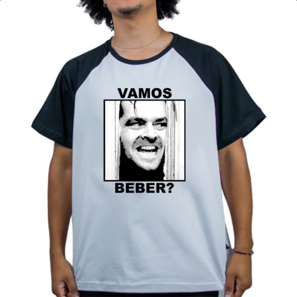 Camiseta Raglan O iluminado vamos beber - Imagem 4