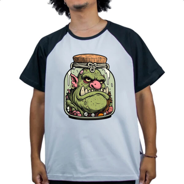 Camiseta Raglan Ogro em conserva - Imagem 4