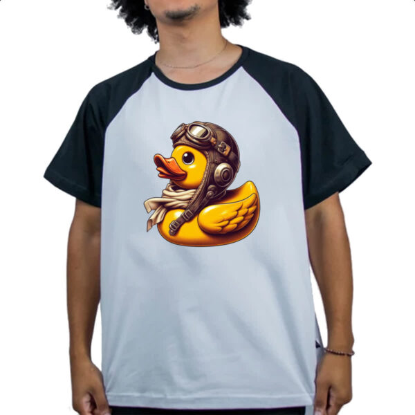 Camiseta Raglan Patinho de borracha Aviador - Imagem 4