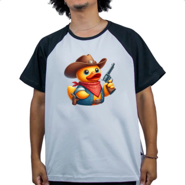 Camiseta Raglan Patinho de borracha Cowboy - Imagem 4