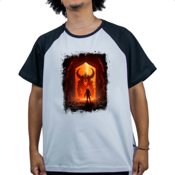 Camiseta Raglan Portal do inferno 1 - Imagem 4