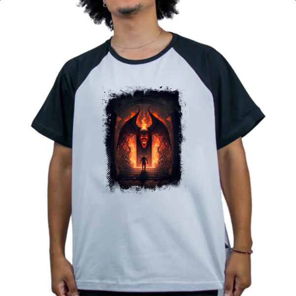 Camiseta Raglan Portal do inferno 7 - Imagem 4