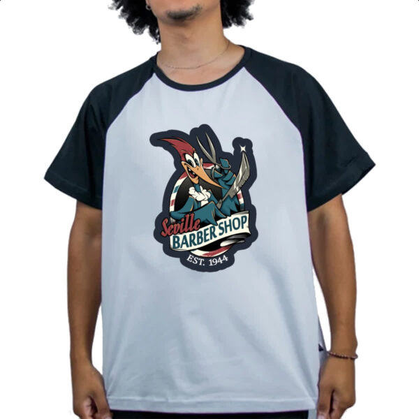 Camiseta Raglan Pica Pau - Seville Barber Shop - Imagem 4