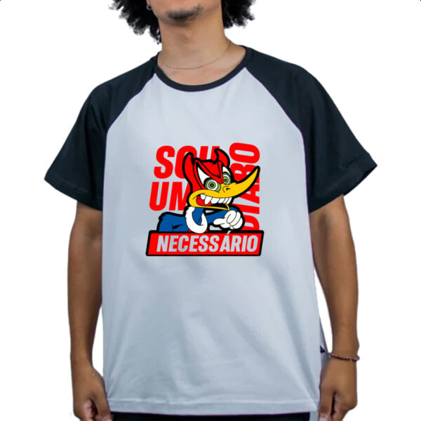 Camiseta Raglan Pica Pau - Sou um diabo necessario - Imagem 4