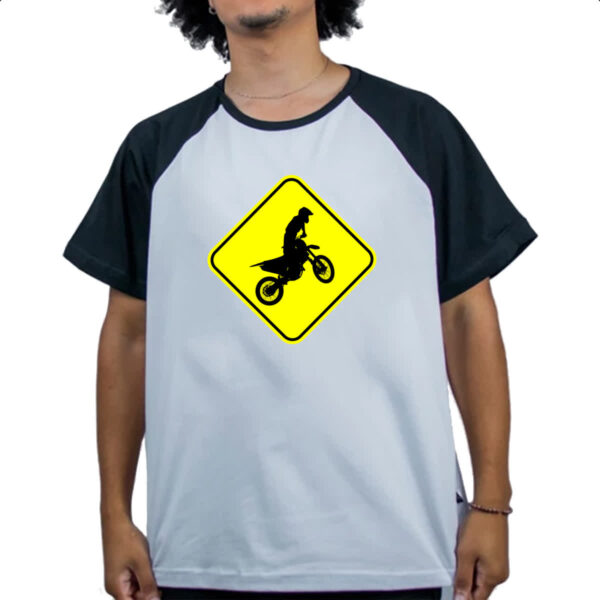 Camiseta Raglan Placa Motocross - Imagem 4