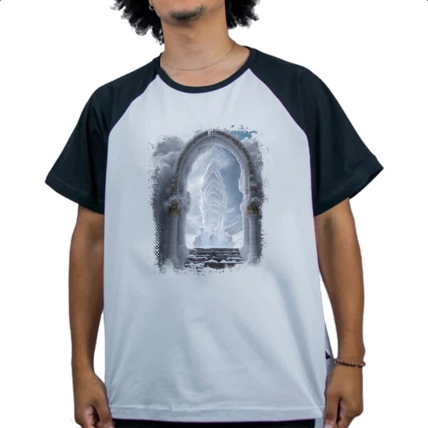 Camiseta Raglan Portal do reino celestial - Imagem 4