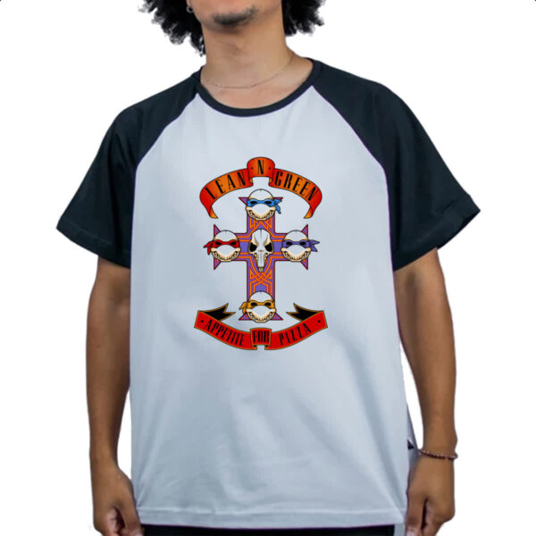 Camiseta Raglan Appetite for pizza - Imagem 4