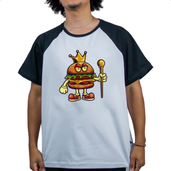 Camiseta Raglan Rei Hamburguer - Imagem 4