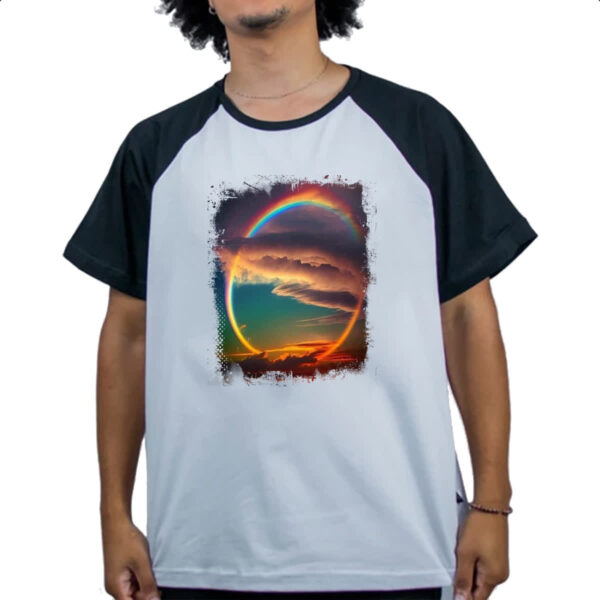 Camiseta Raglan Arco-Iris total - Imagem 4
