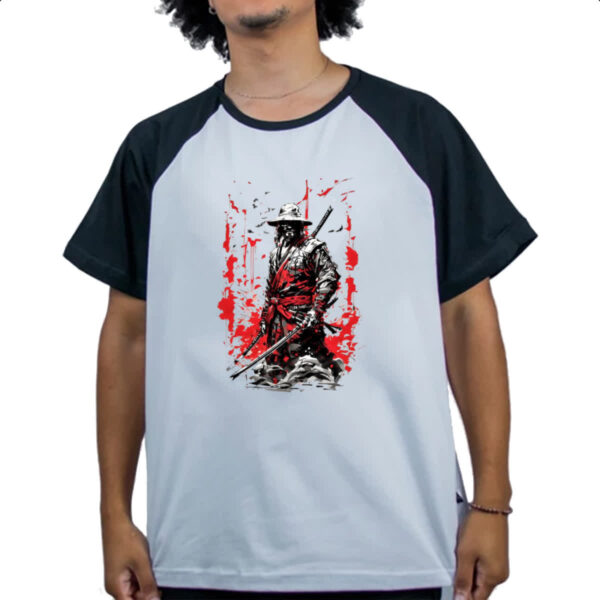 Camiseta Raglan Ronin comic book style - Imagem 4