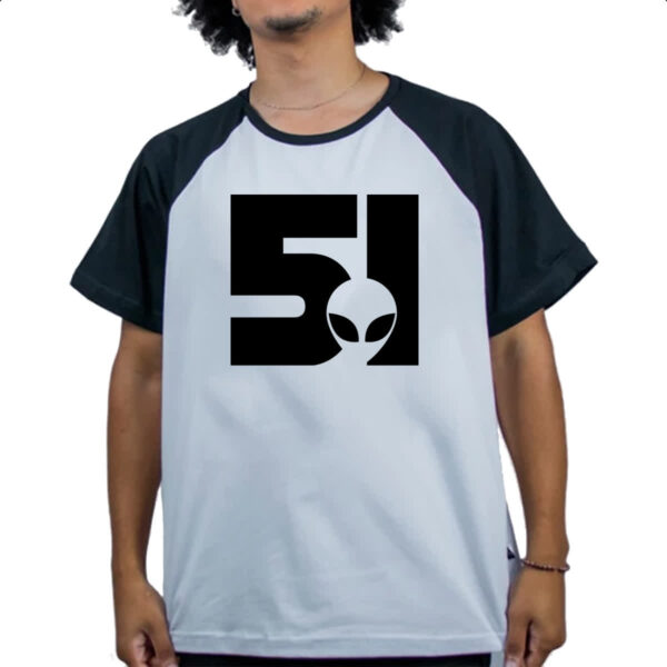 Camiseta Raglan Area 51 Logo ET - Imagem 4