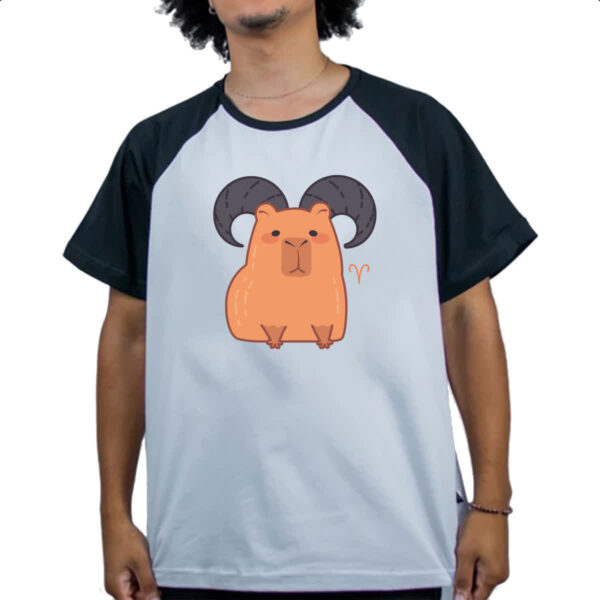 Camiseta Raglan Signo Capivara Aries - Imagem 4