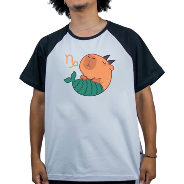 Camiseta Raglan Signo Capivara Capricornio - Imagem 4