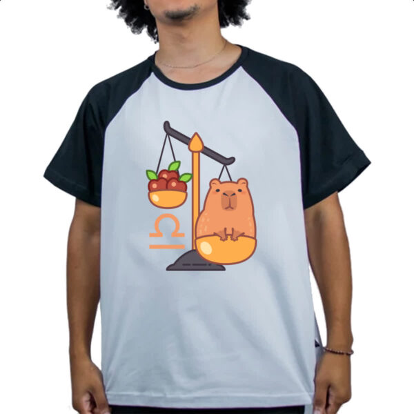 Camiseta Raglan Signo Capivara Libra - Imagem 4