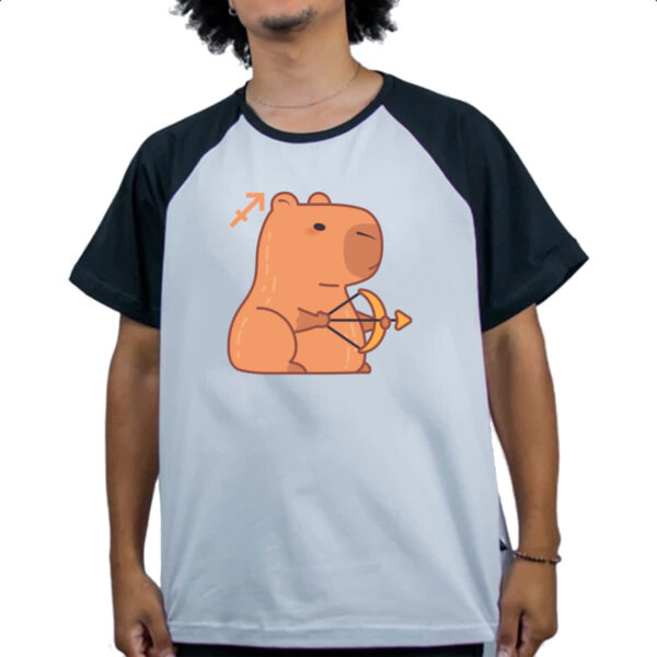 Camiseta Raglan Signo Capivara Sagitario - Imagem 4
