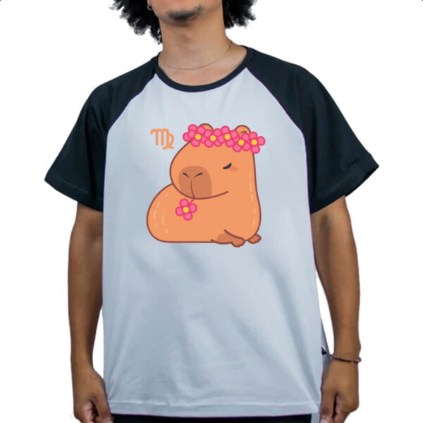 Camiseta Raglan Signo Capivara Virgem - Imagem 4