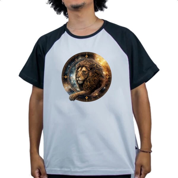Camiseta Raglan Signo de Leao placa de luxo - Imagem 4