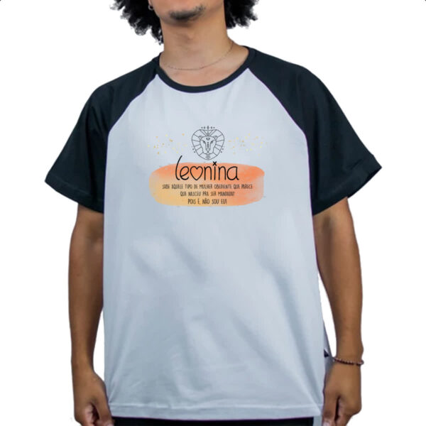 Camiseta Raglan Signo sincero Leao - Imagem 4