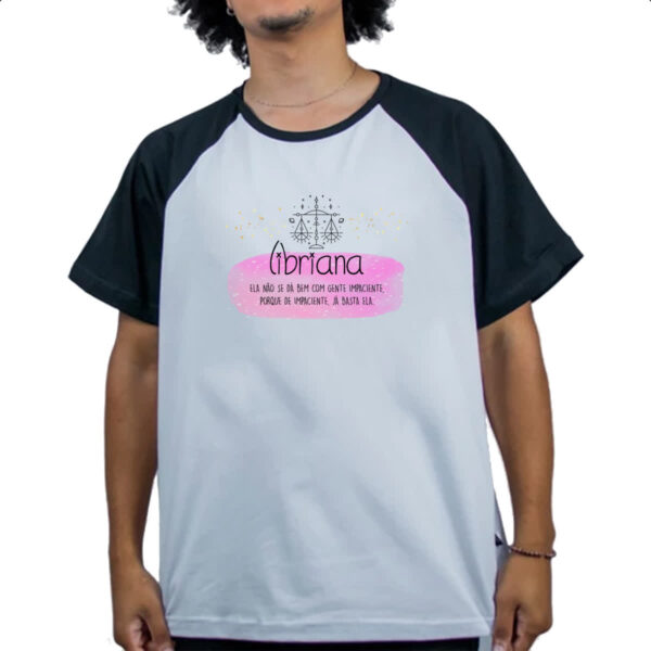 Camiseta Raglan Signo sincero Libra - Imagem 4