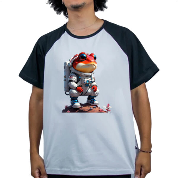 Camiseta Raglan Sapo astronauta - Imagem 4