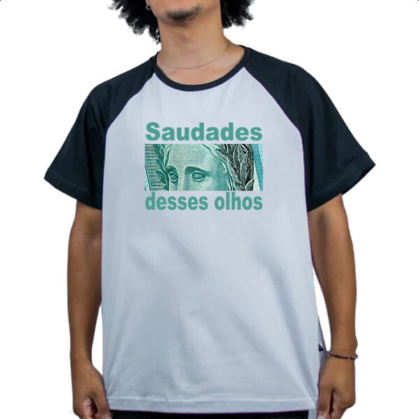 Camiseta Raglan Saudades desses olhos - Imagem 4