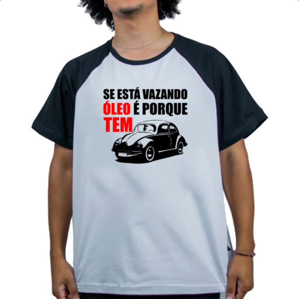 Camiseta Raglan Se esta vazando oleo e porque tem - Imagem 4