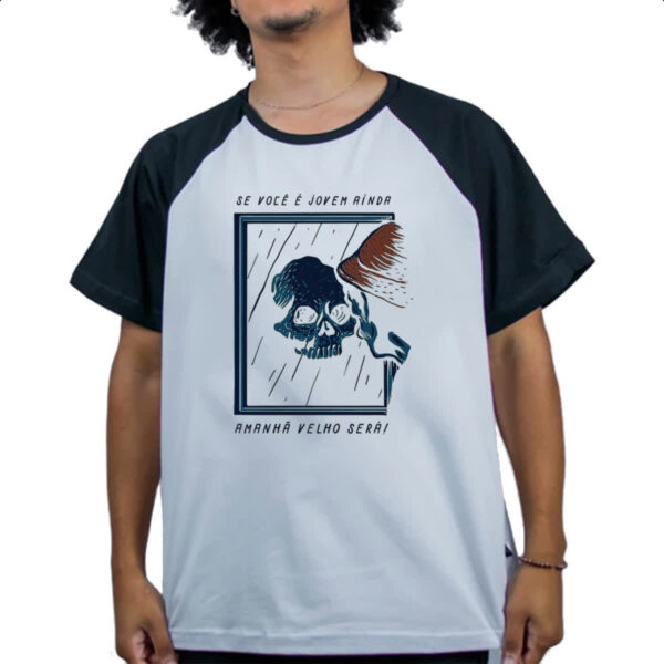 Camiseta Raglan Se voce e jovem ainda - Imagem 4