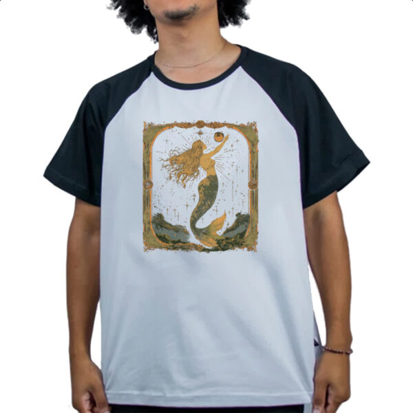 Camiseta Raglan Sereia constelacao - Imagem 4