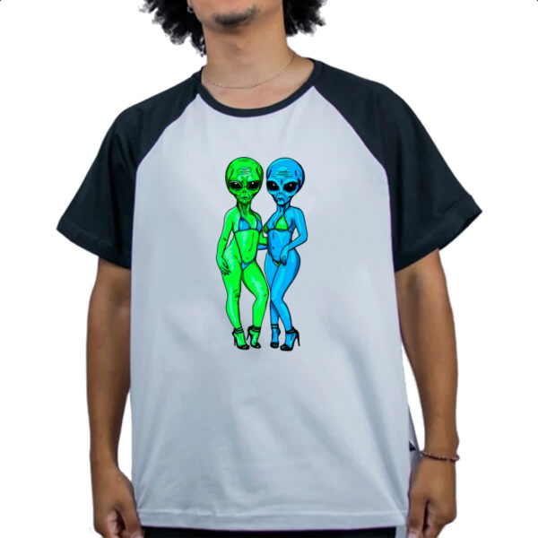 Camiseta Raglan Sexy Aliens - Imagem 4