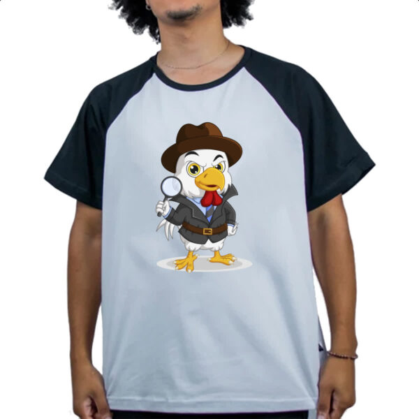 Camiseta Raglan Sherlock Chicken - Imagem 4