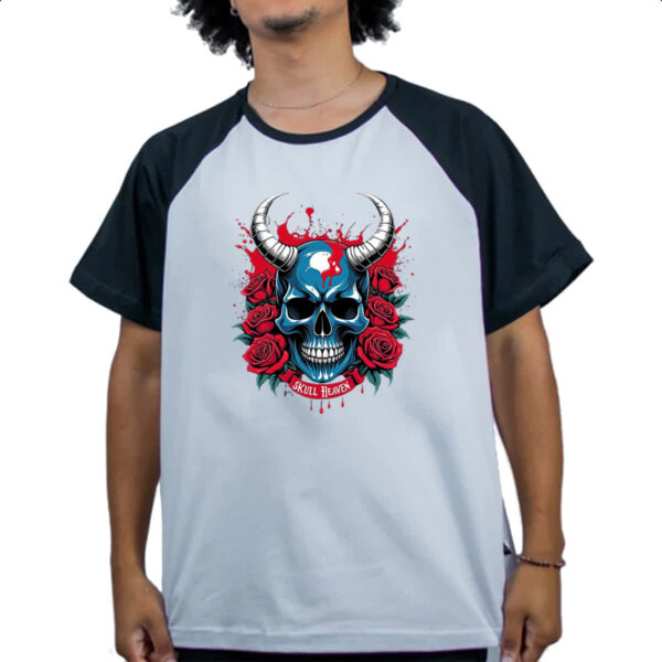 Camiseta Raglan Skull Heaven - Imagem 4