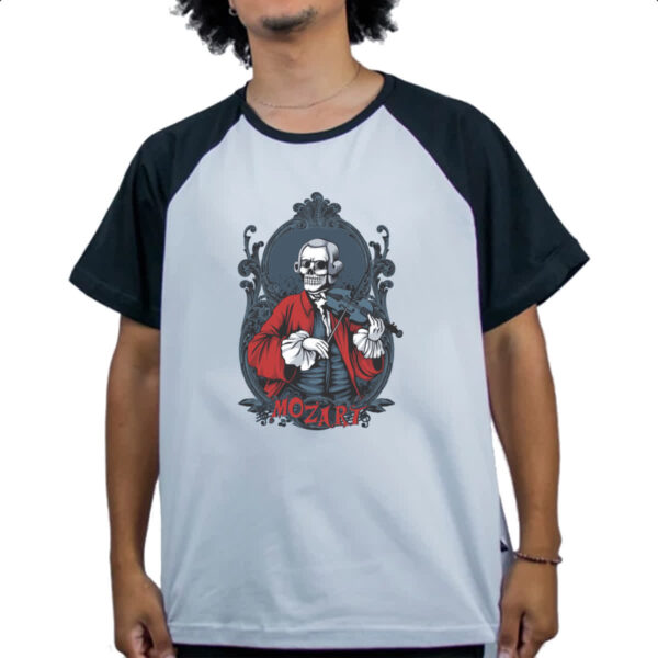 Camiseta Raglan Skull Mozart - Imagem 4
