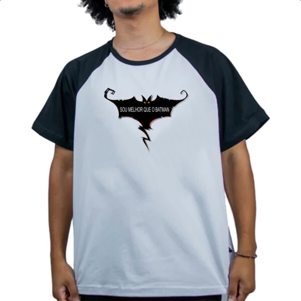 Camiseta Raglan Sou melhor que o Batman - Imagem 4