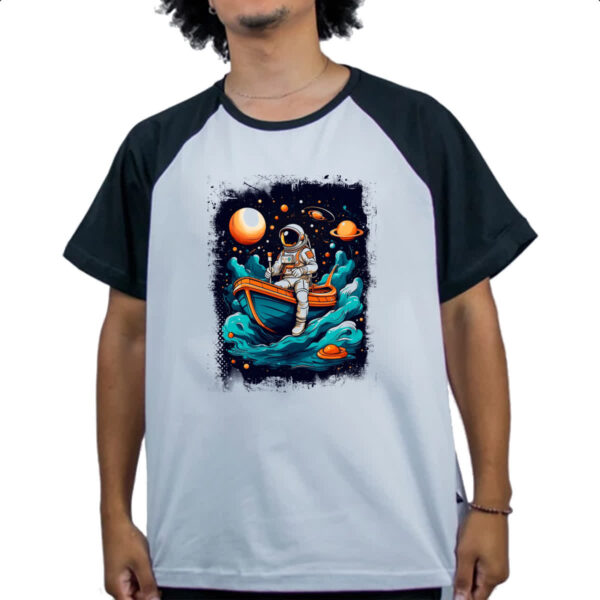 Camiseta Raglan Astronauta e o bote - Imagem 4