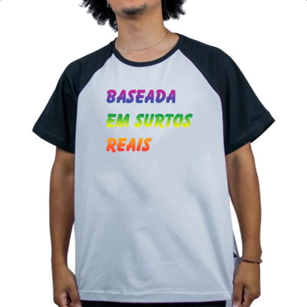 Camiseta Raglan Baseada em surtos reais - Imagem 4