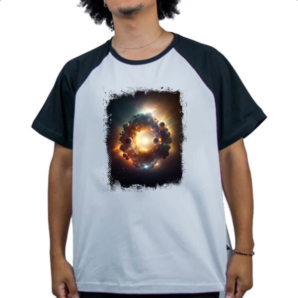 Camiseta Raglan Big Bang Universo 2 - Imagem 4