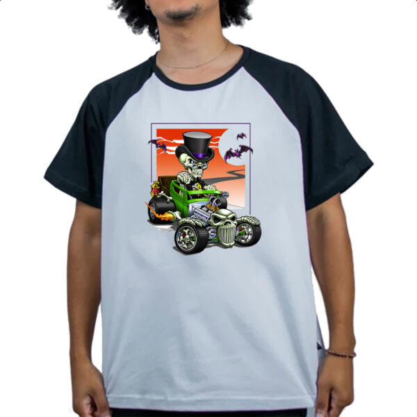 Camiseta Raglan Bone Rod - Imagem 4