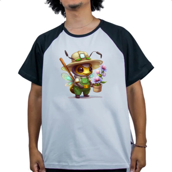 Camiseta Raglan Abelha jardineira - Imagem 4