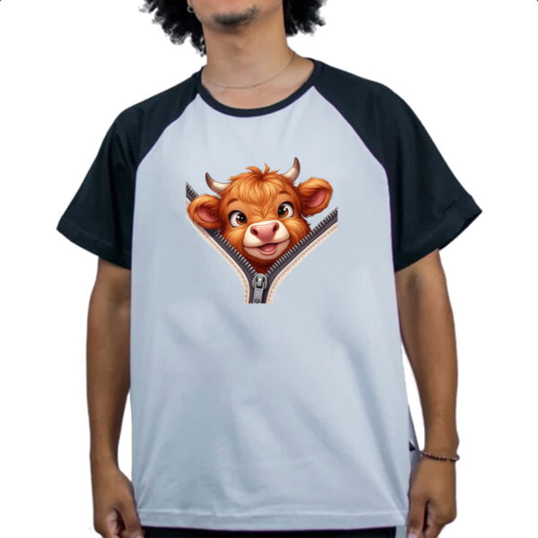 Camiseta Raglan Bufalo no ziper - Imagem 4