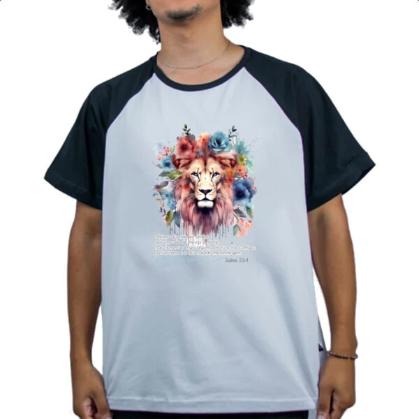 Camiseta Raglan Yeshua Salmo 23-4 - Imagem 4