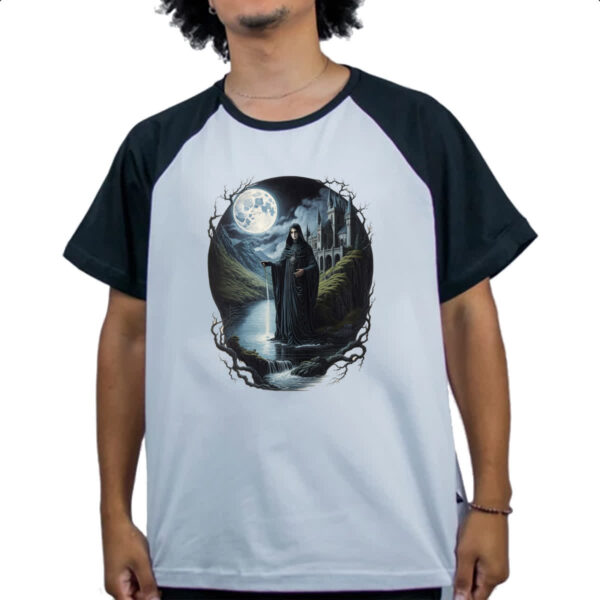 Camiseta Raglan Halloween Banshee - Imagem 4