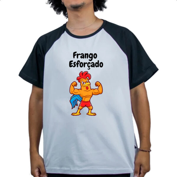 Camiseta Raglan Academia frango esforcado - Imagem 4