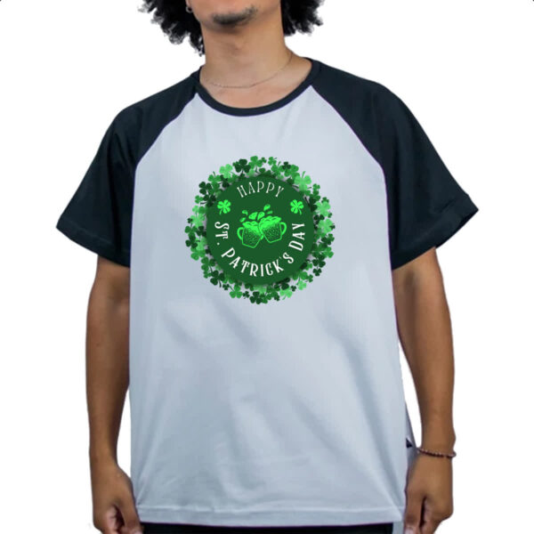 Camiseta Raglan Happy St Patricks Day - Imagem 4