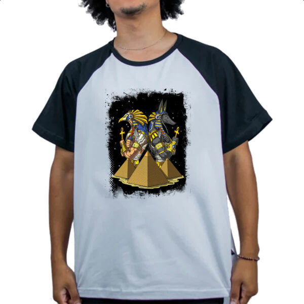 Camiseta Raglan Horus e Anubis - Imagem 4