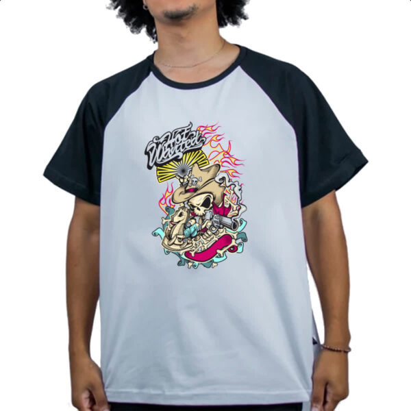 Camiseta Raglan Hot wasted - Imagem 4