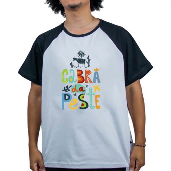 Camiseta Raglan Cabra da peste elementos nordestinos - Imagem 4