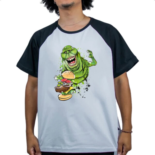 Camiseta Raglan Caca Fantasmas Ghostbusters Geleia - Imagem 4